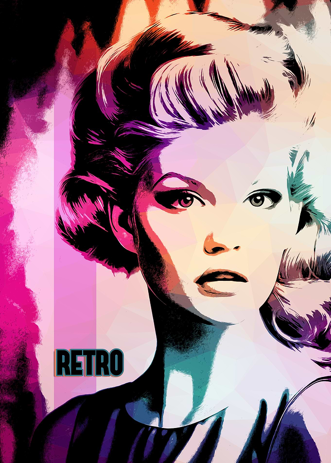 Retro Woman Portrait
