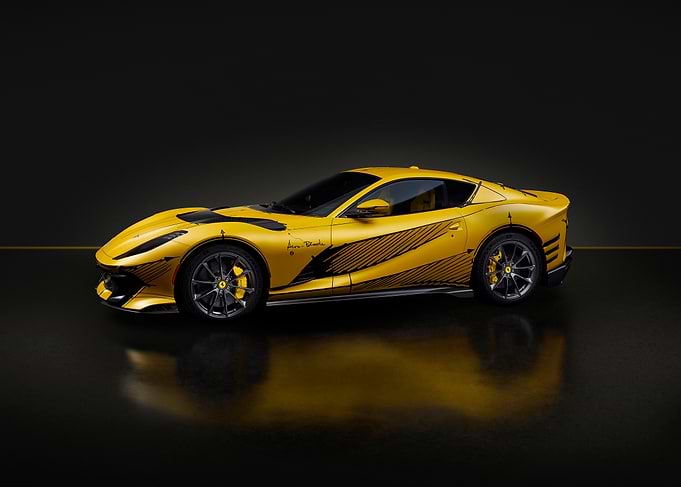 Yellow Ferrari SF90 Stradale