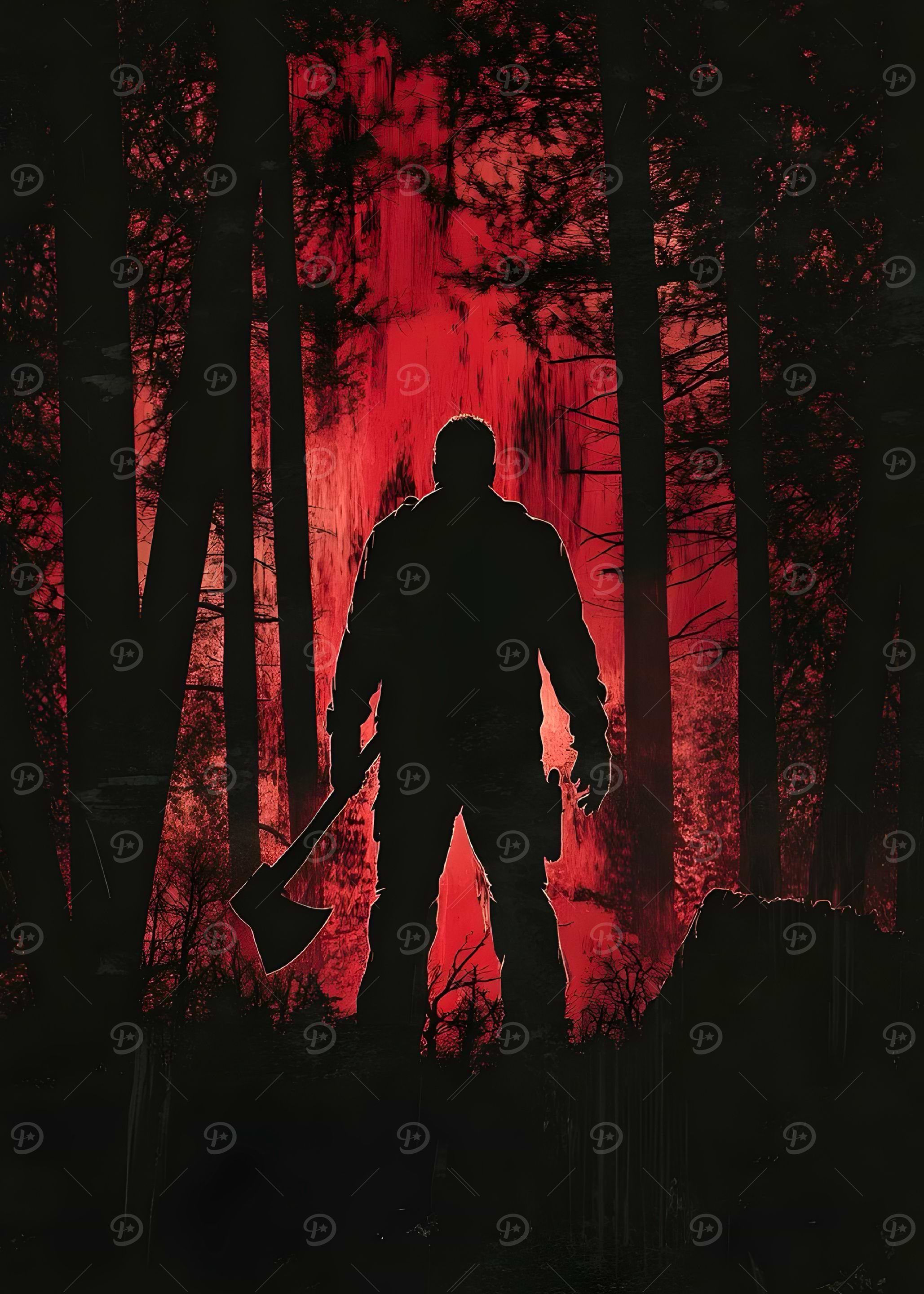 Silhouette in the Woods