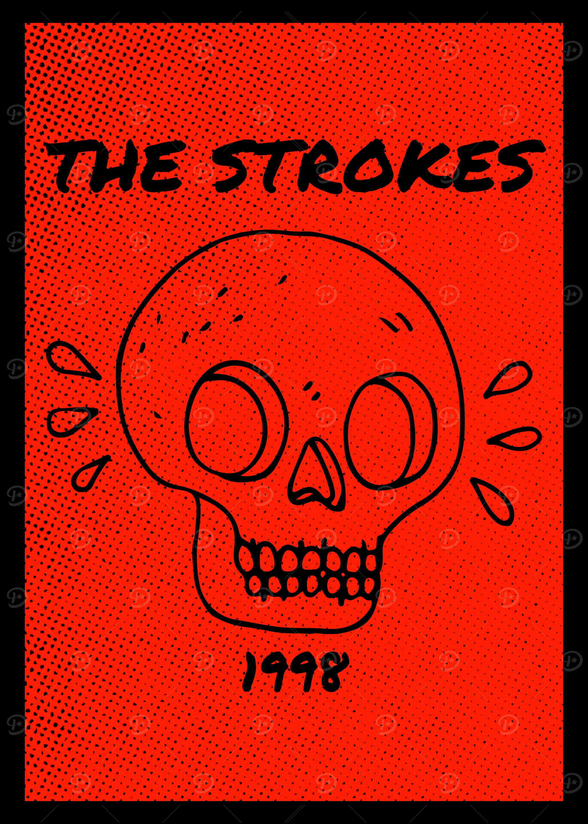 The Strokes Skull Poster