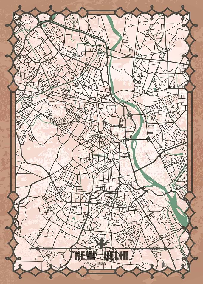 New Delhi City Map