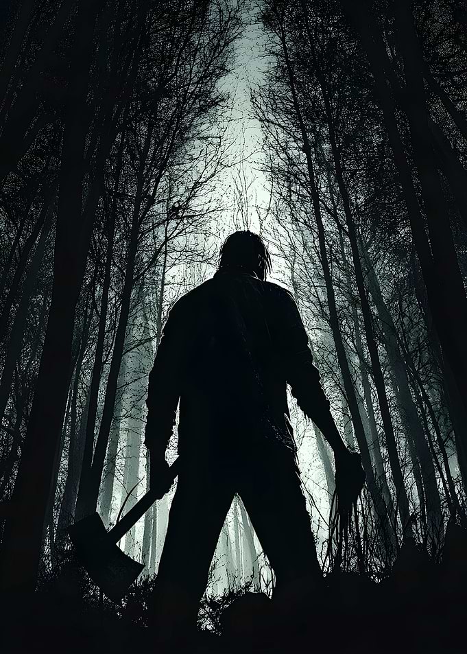 Silhouette in the Woods