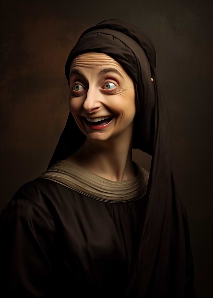 Smiling Woman in Headscarf