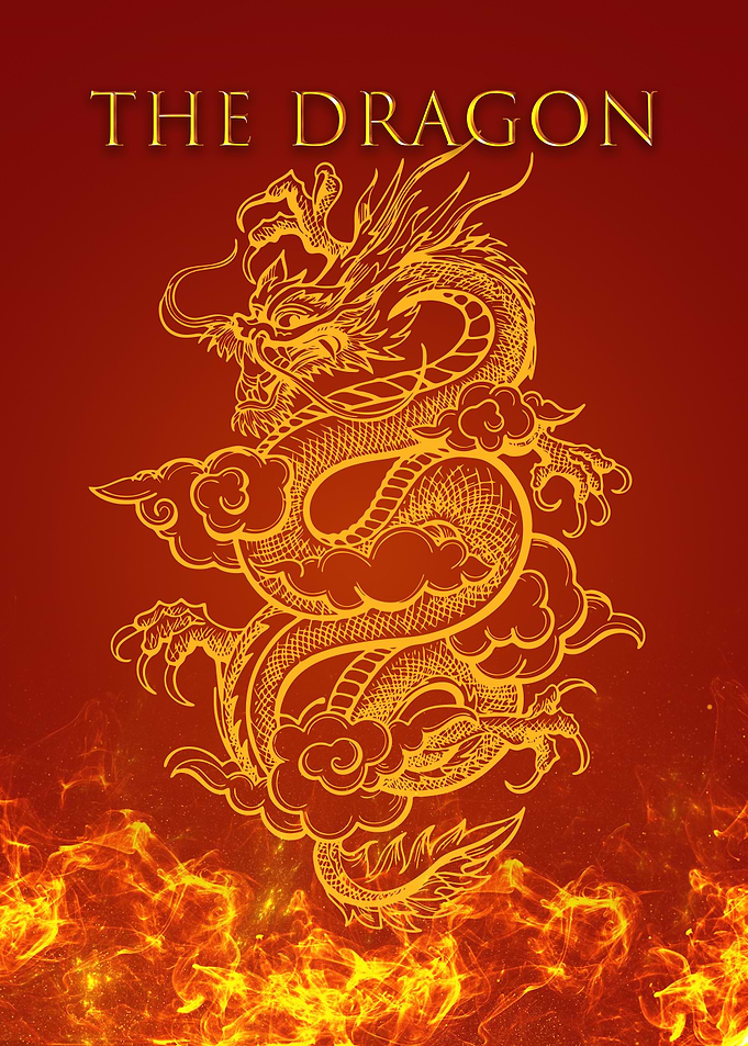 Golden Dragon Illustration