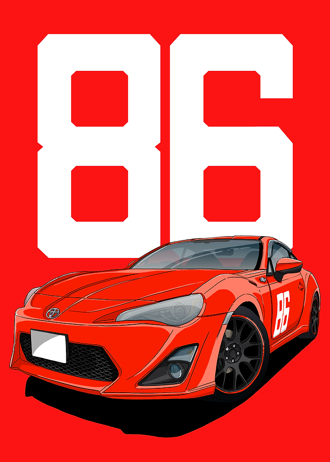 Red Toyota GT 86