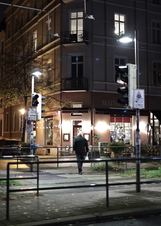Nighttime Street Scene