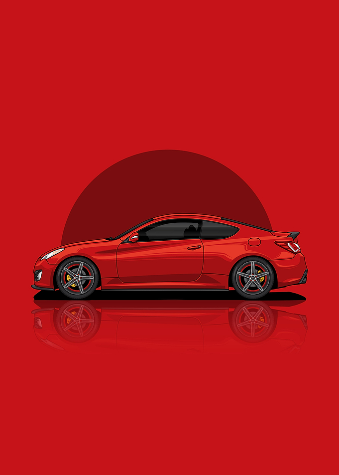 Hyundai genesis illustration
