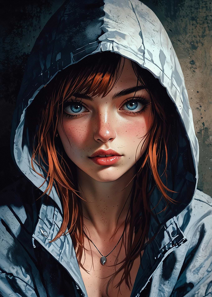 Woman in a Hoodie