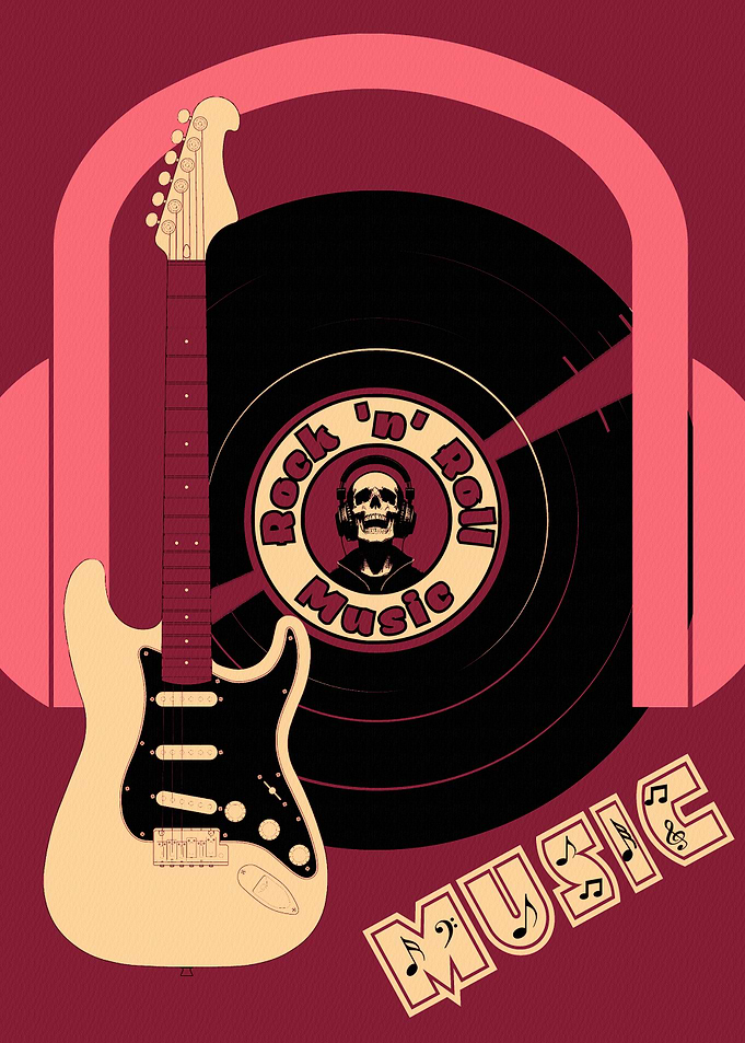 Rock 'n' Roll Music Poster