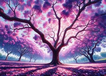 Pink Blossom Forest