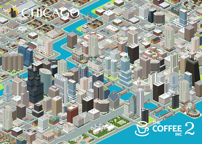 Chicago Cityscape - Coffee Inc 2