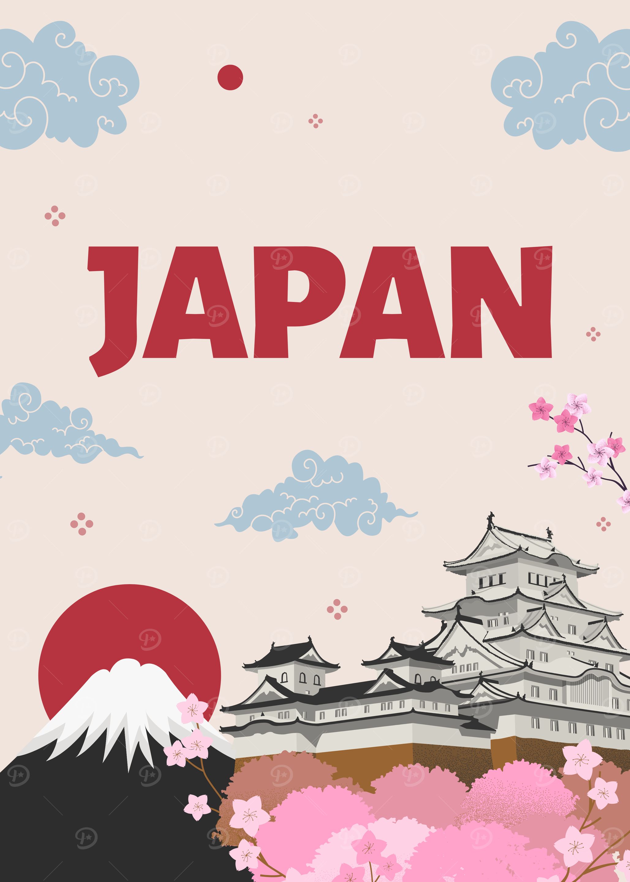 Japan Travel Poster