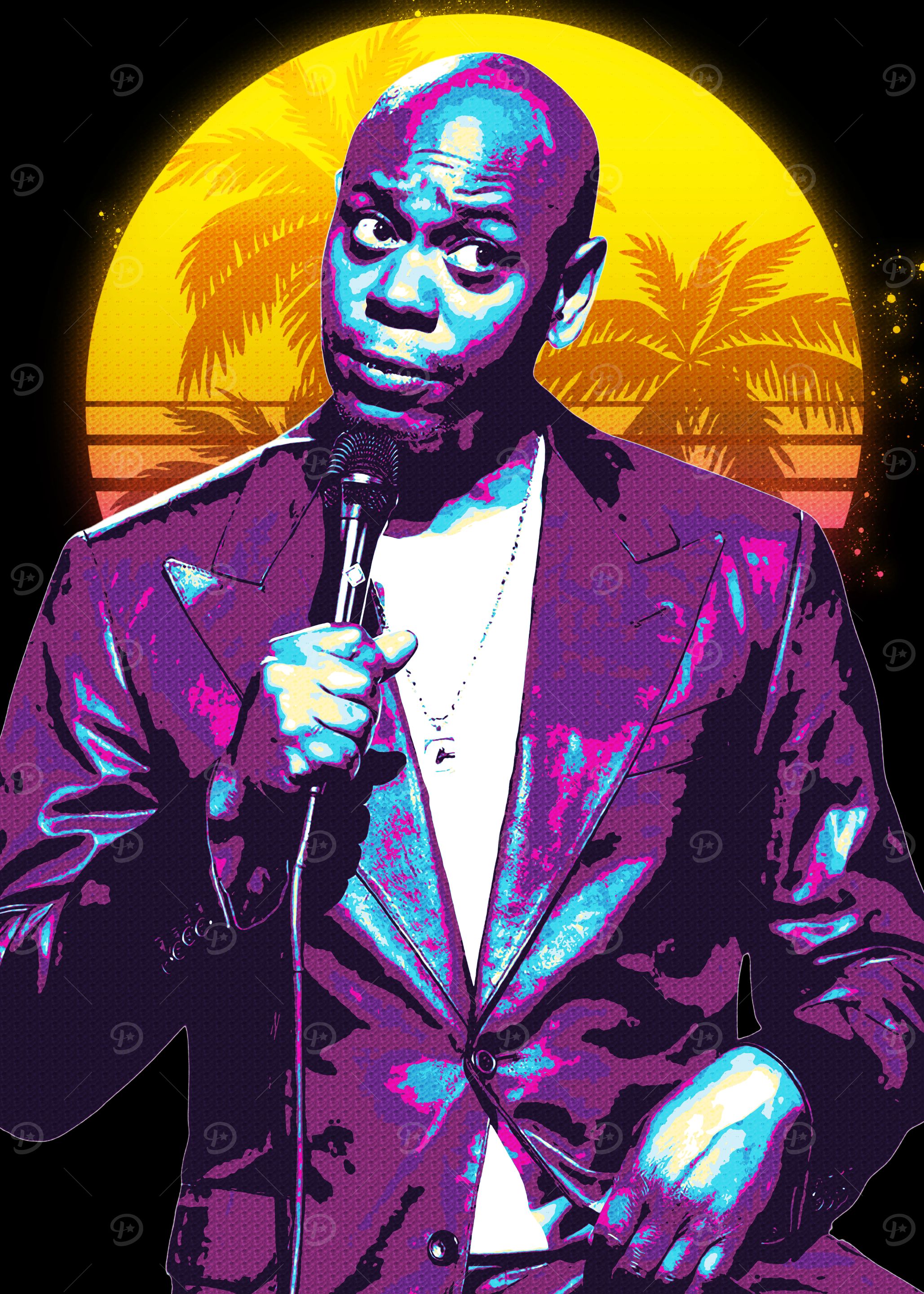 Dave Chappelle Retro Art