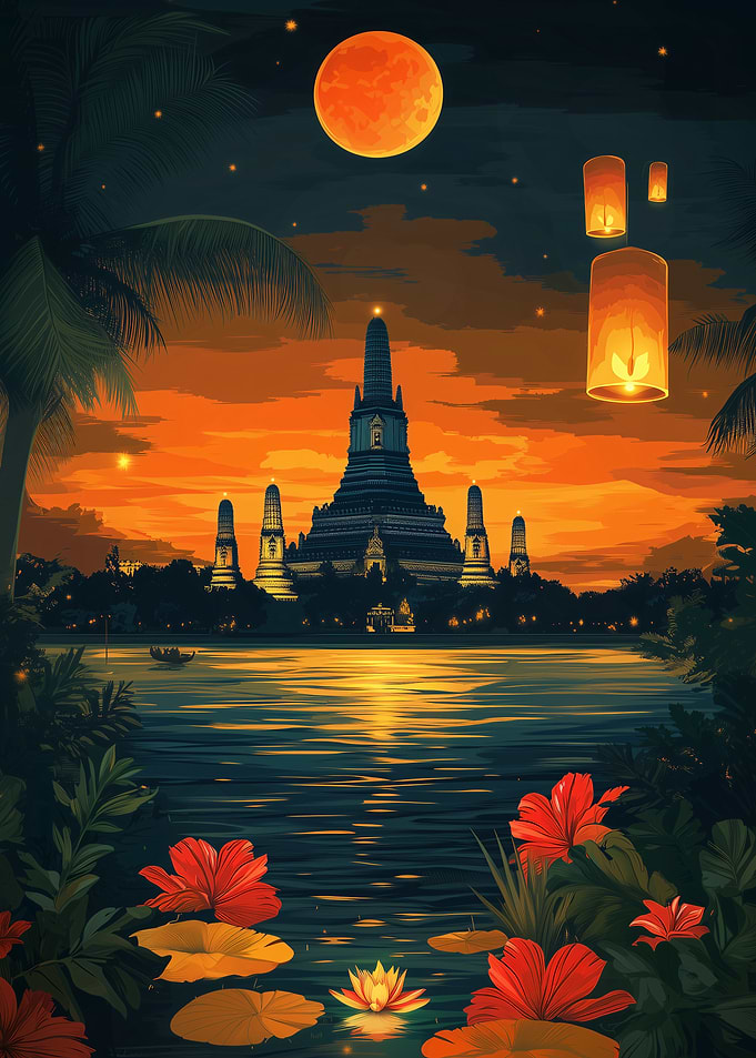 Wat Arun Temple Sunset
