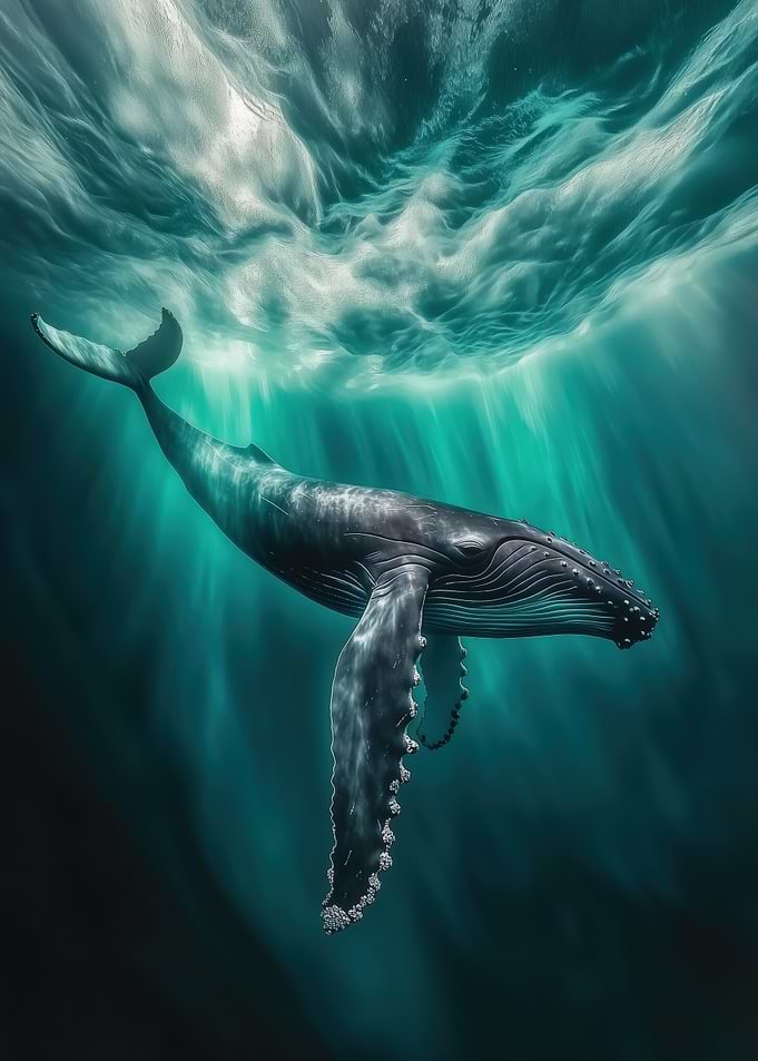 Humpback Whale Northern lights