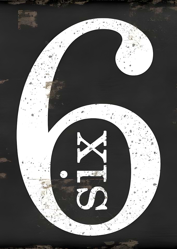 Number Six Sign