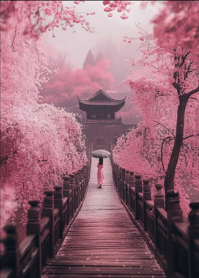 Through Cherry Blossoms