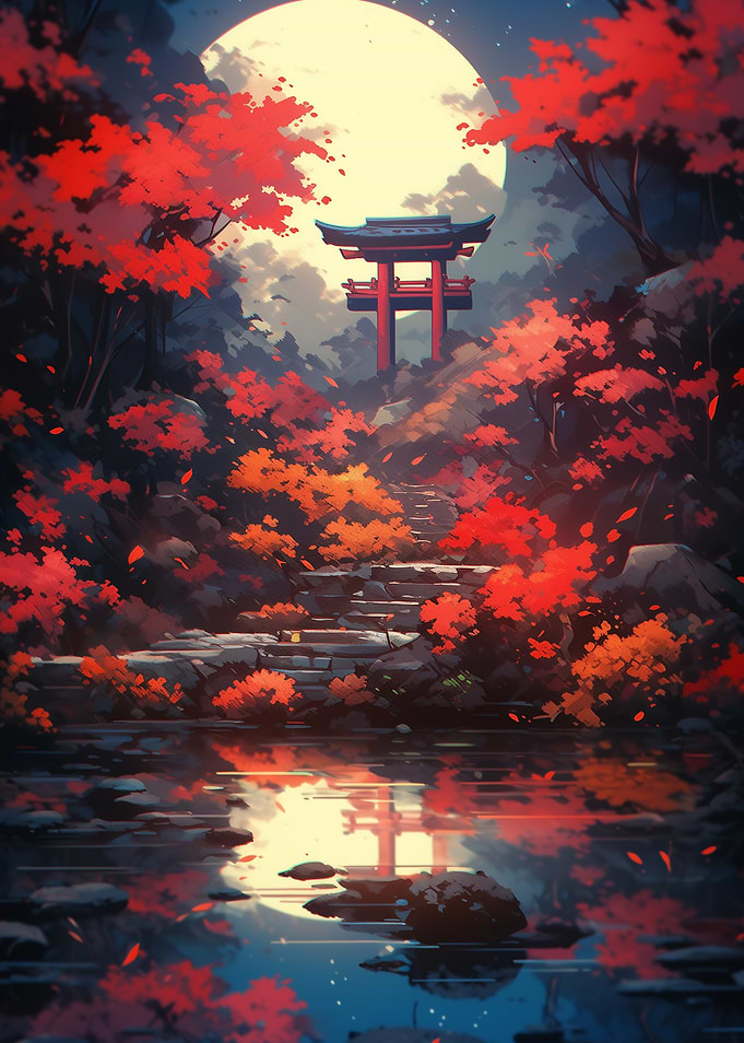 Japanese Moonlit Garden