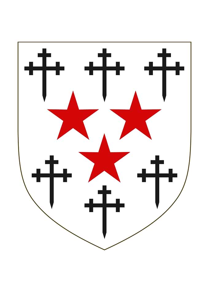 Heraldry Shield with Crosses and Stars