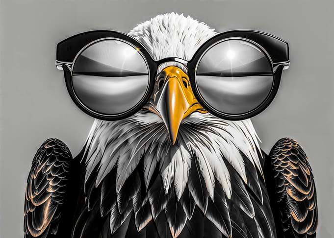 Eagle in Glasses