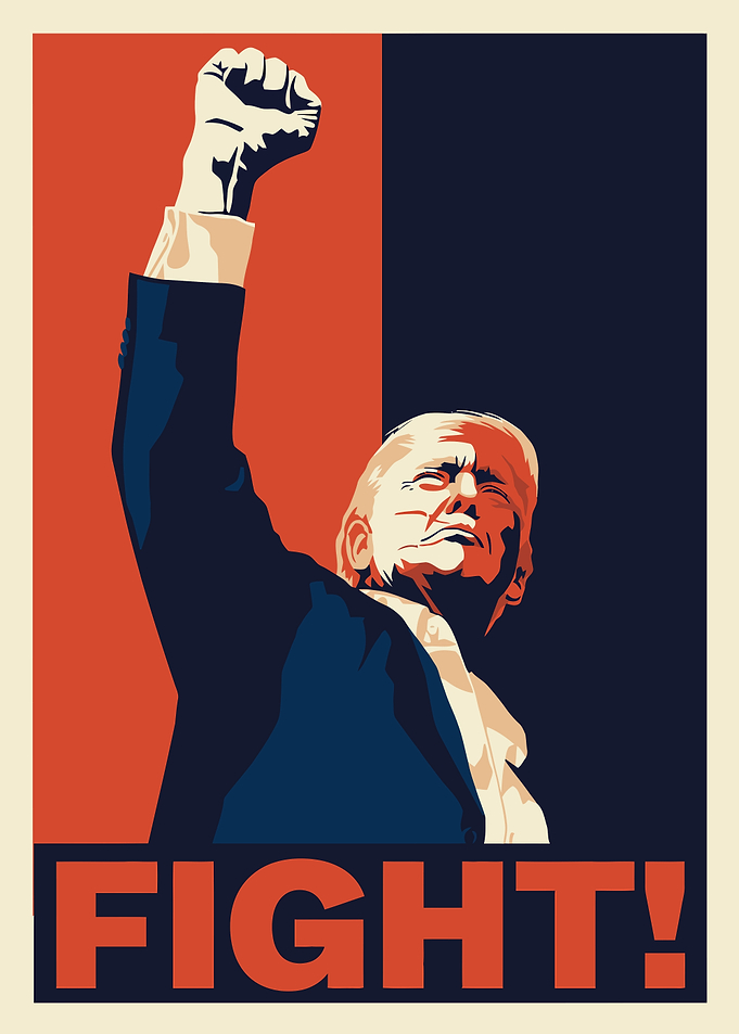 Trump Fight Poster