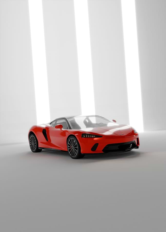 Minimalist Red McLaren GT