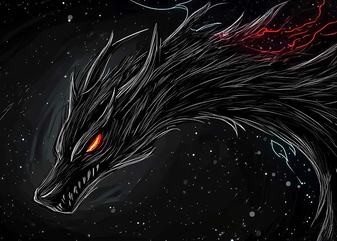 Black Dragon in Space
