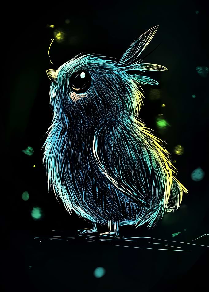 Blue Bird in the Night