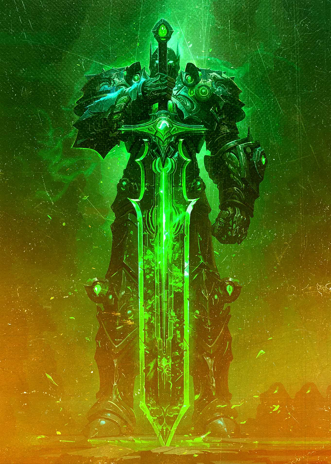 Green Paladin with Sword