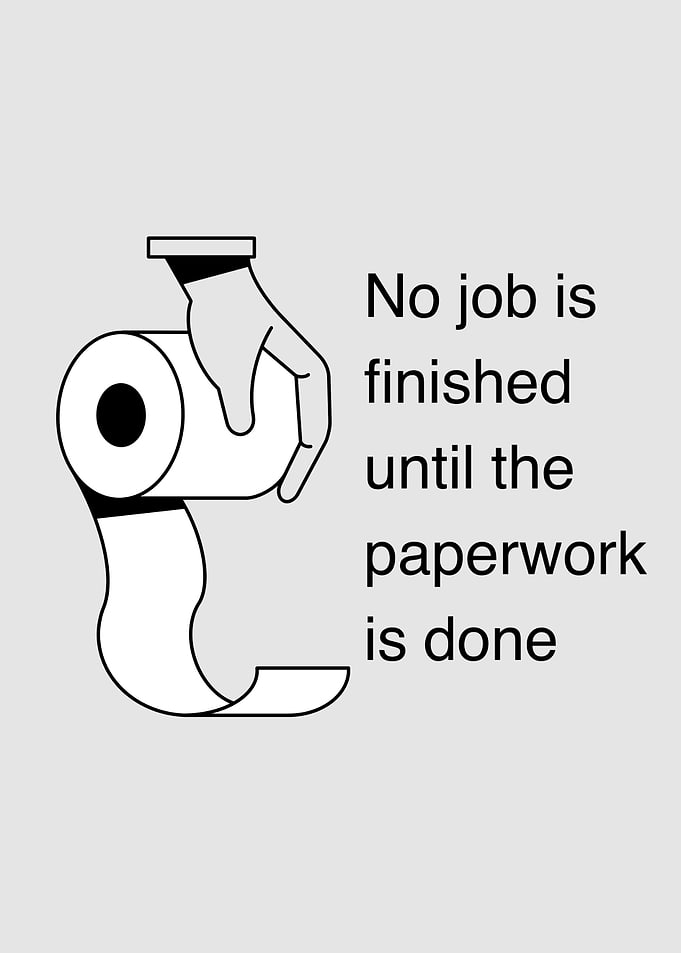 Funny Toilet Paperwork