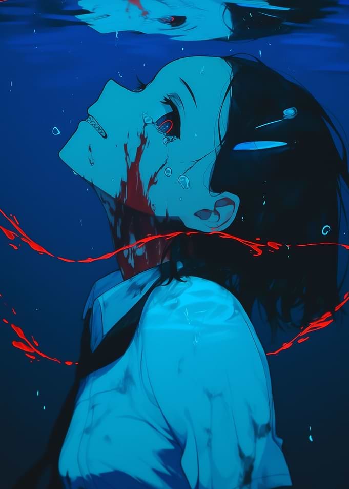 Anime Girl Underwater