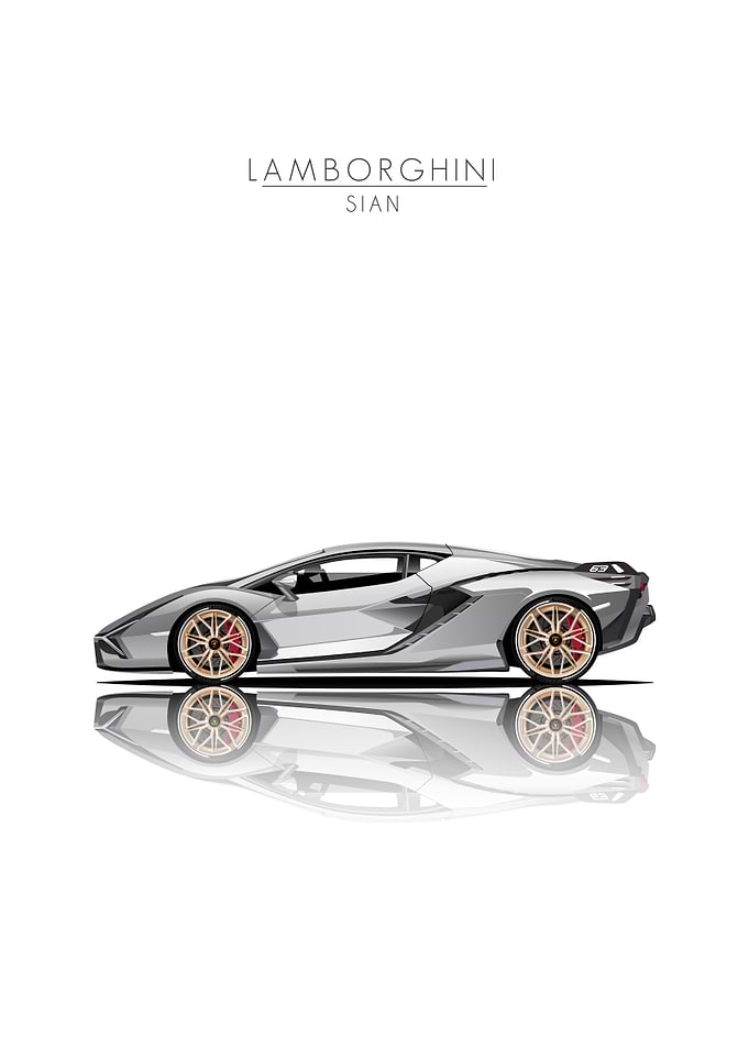 Lamborghini Sian Side View