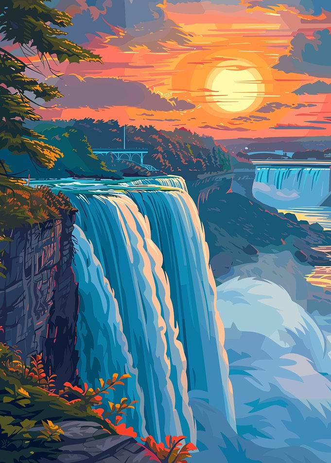 Niagara Falls Sunset