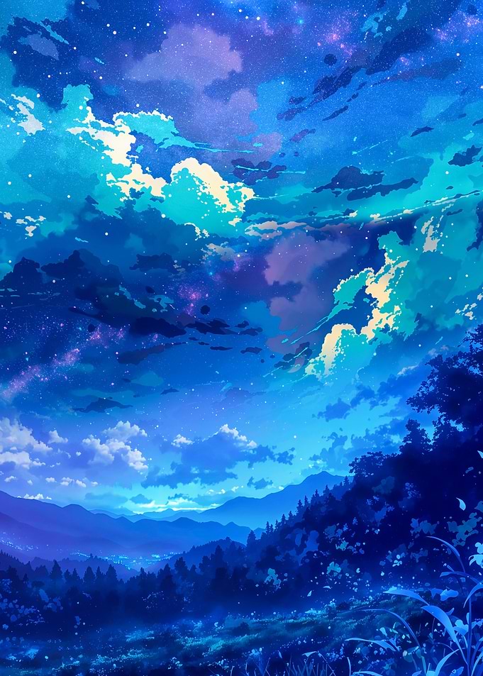 Night Sky Landscape
