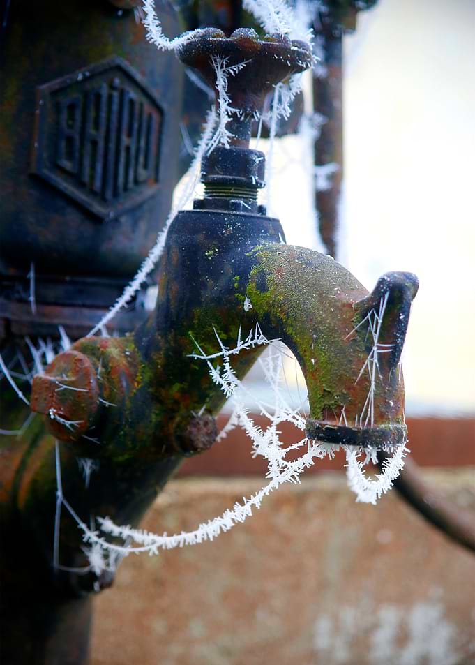 Frozen Water Spigot