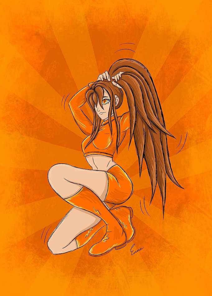 Super hero anime girl