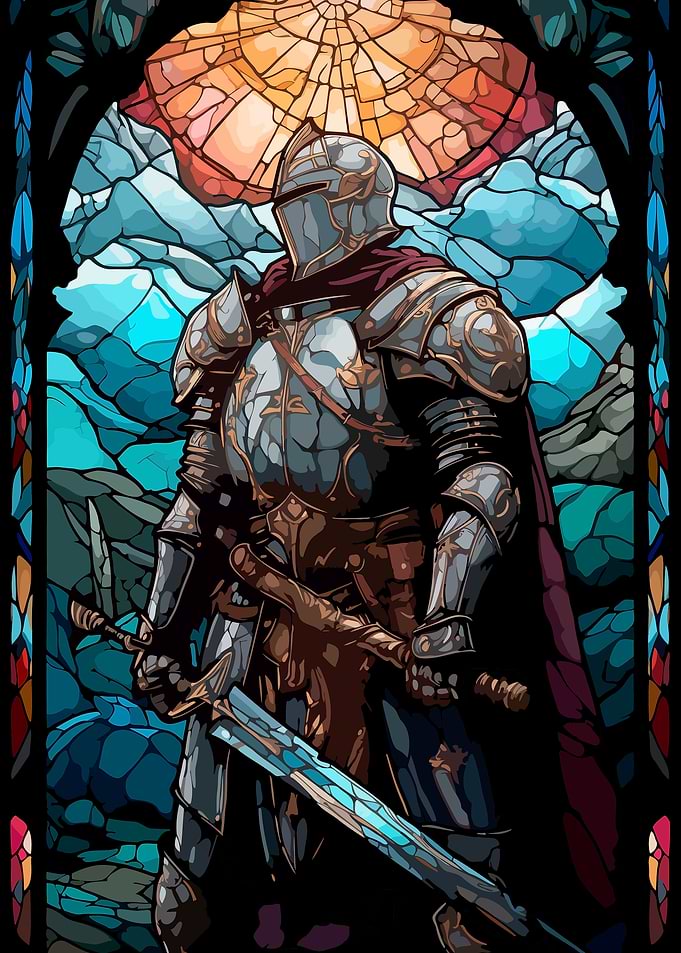 Stained Glass Knight
