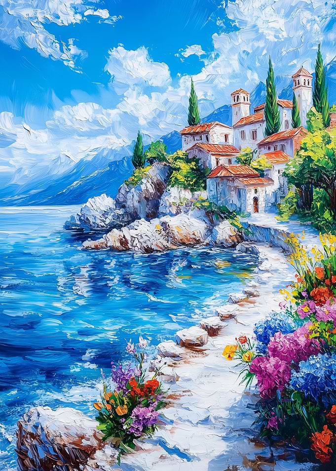 Mediterranean Coastal Village