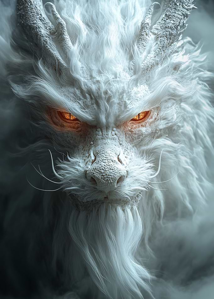White Dragon Close-Up