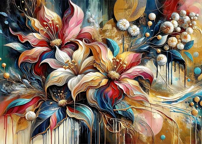 Abstract Floral Art