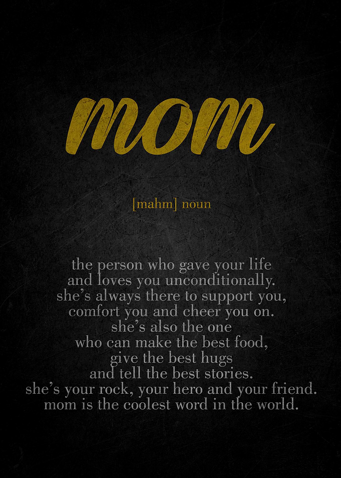 Mom Definition Poster