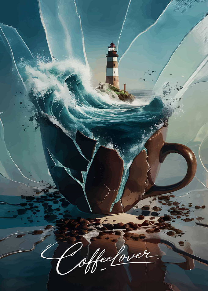 Lighthouse in a Coffee Cup