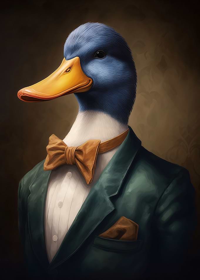 Duck in Suit