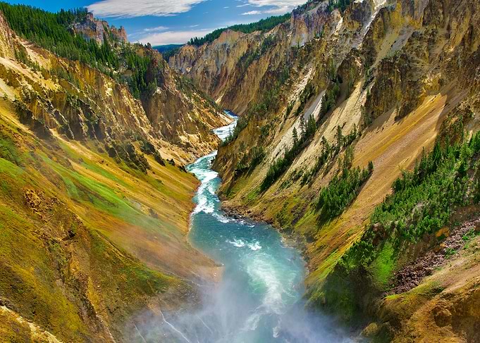 At the Brink of Yellowstone Falls