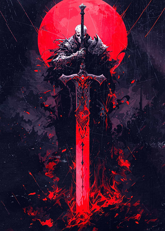 Dark Knight with Sword