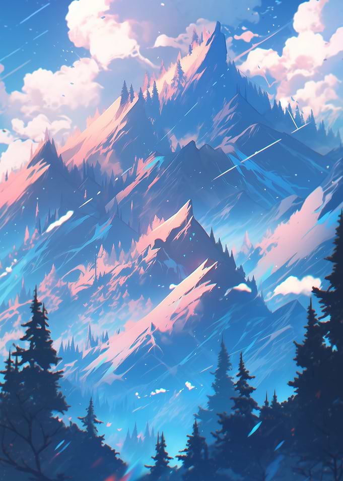 Fantasy Mountain Landscape