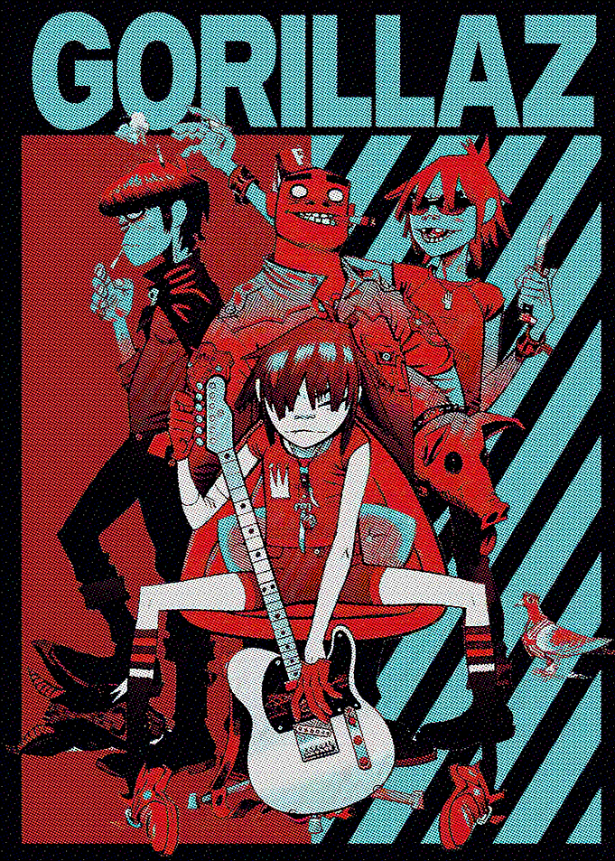 Gorillaz Band Poster