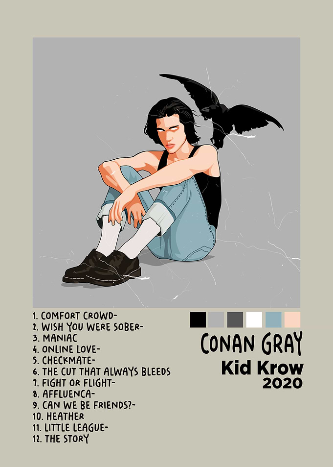 Conan Gray Kid Krow Album Cover