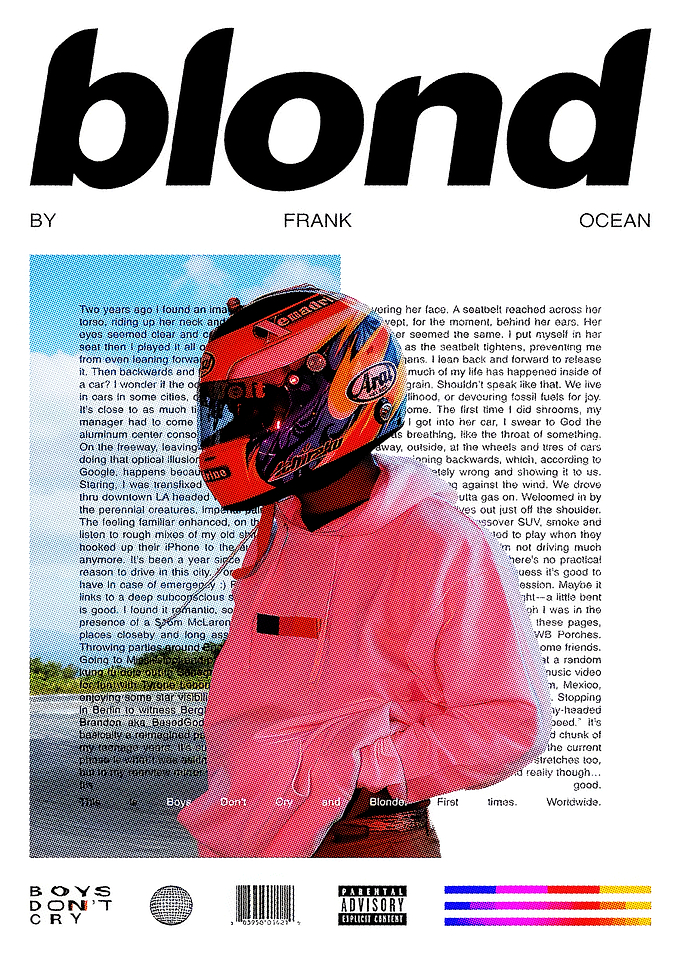 Frank Ocean Blond rapper