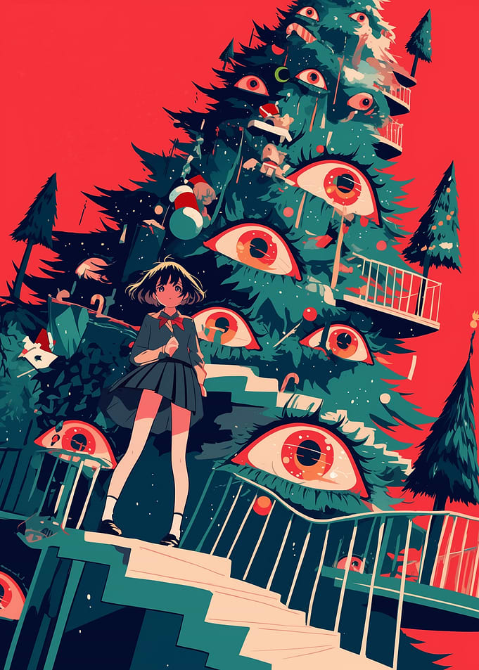 Girl and Eye Tree